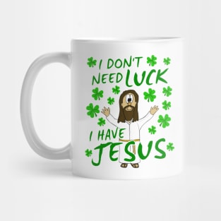 St. Patrick's Day 2022 Jesus Christian Church Humor Mug